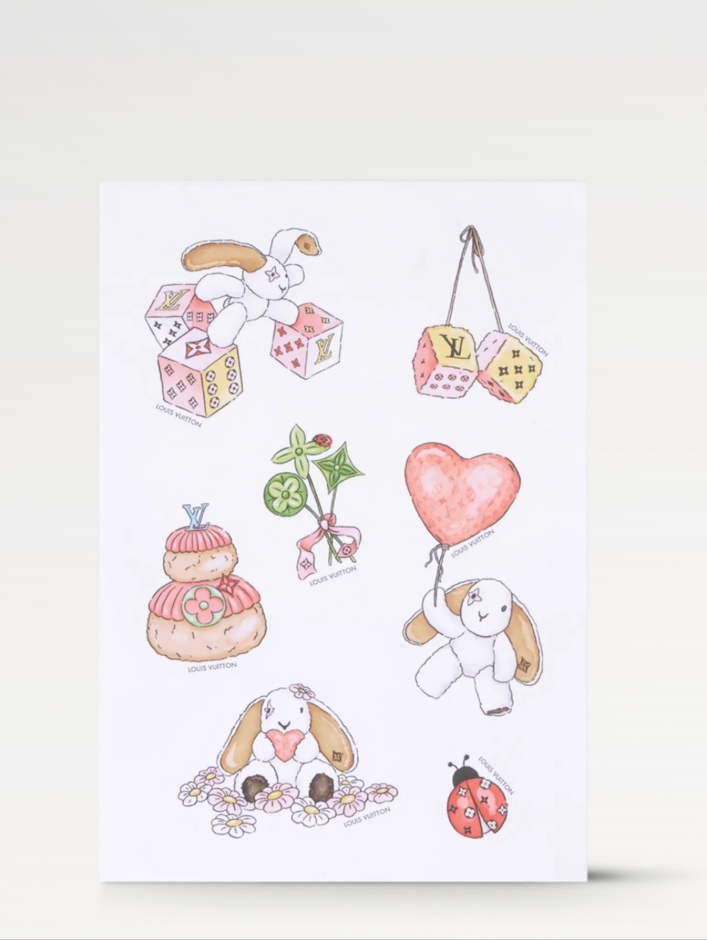 Louis Vuitton 2026 Mothers Day Jane Notebook With Sticker Set - Picture 6 of 10